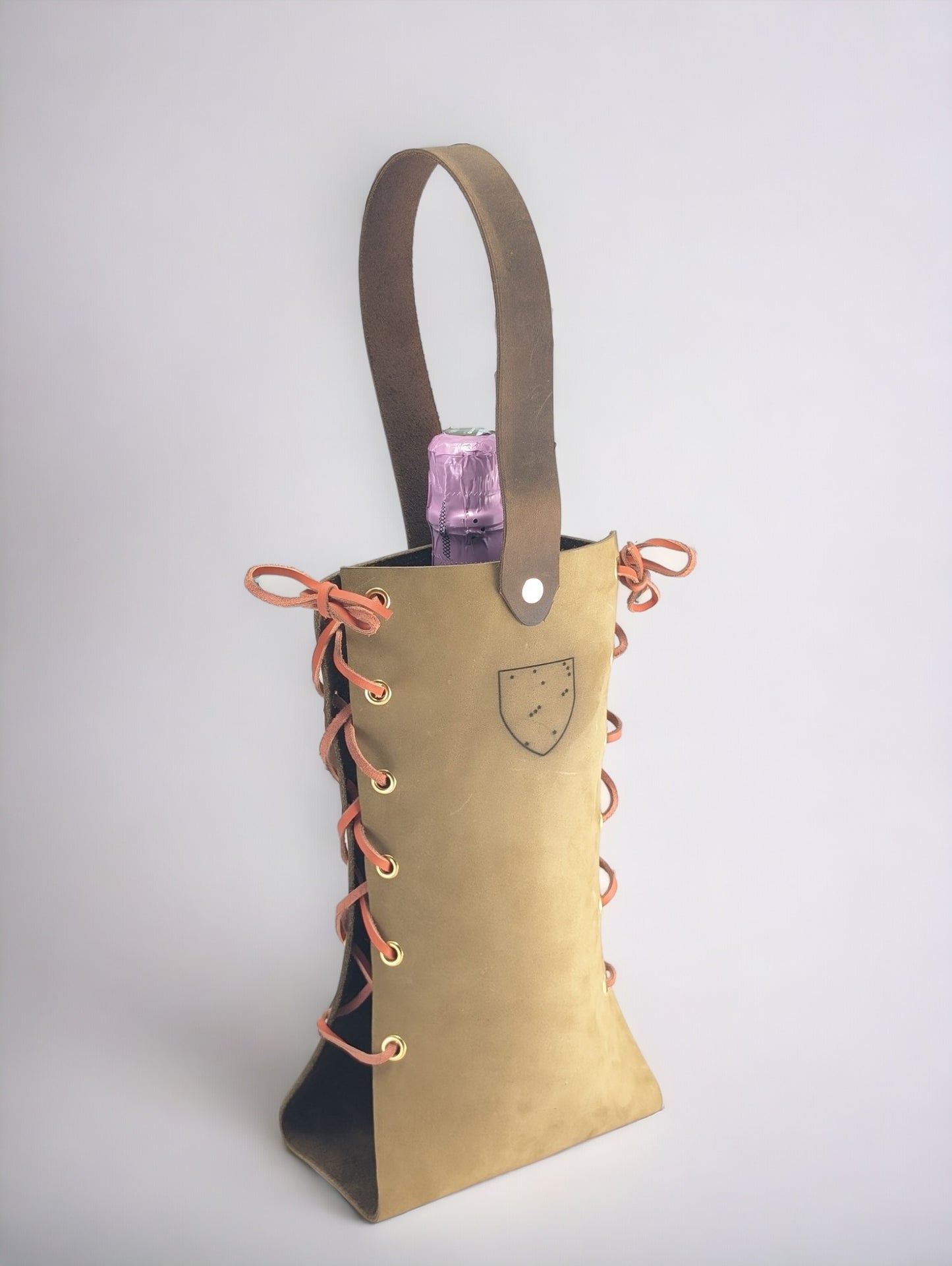 Sac lacé pour bouteille de vin